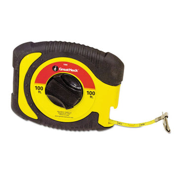 Great Neck® English Rule Measuring Tape, 3-8" X 100ft, Steel, Yellow freeshipping - TVN Wholesale